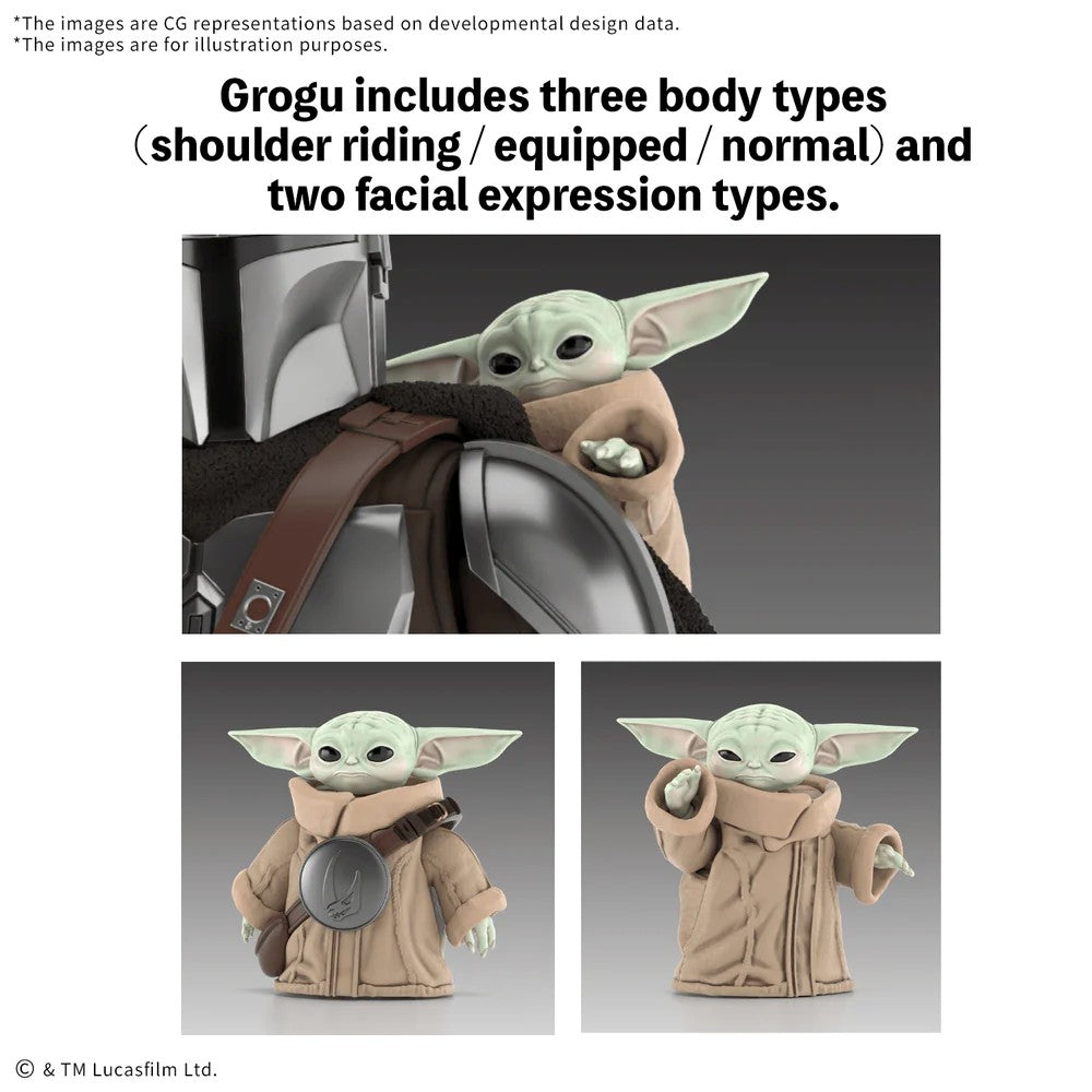 Bandai 5072538 1/12 Star Wars: The Mandalorian And Grogu