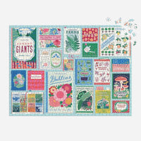 Galison Ever Upward Botanist Bookshelf 1000pc Jigsaw Puzzle