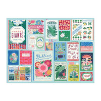 Galison Ever Upward Botanist Bookshelf 1000pc Jigsaw Puzzle