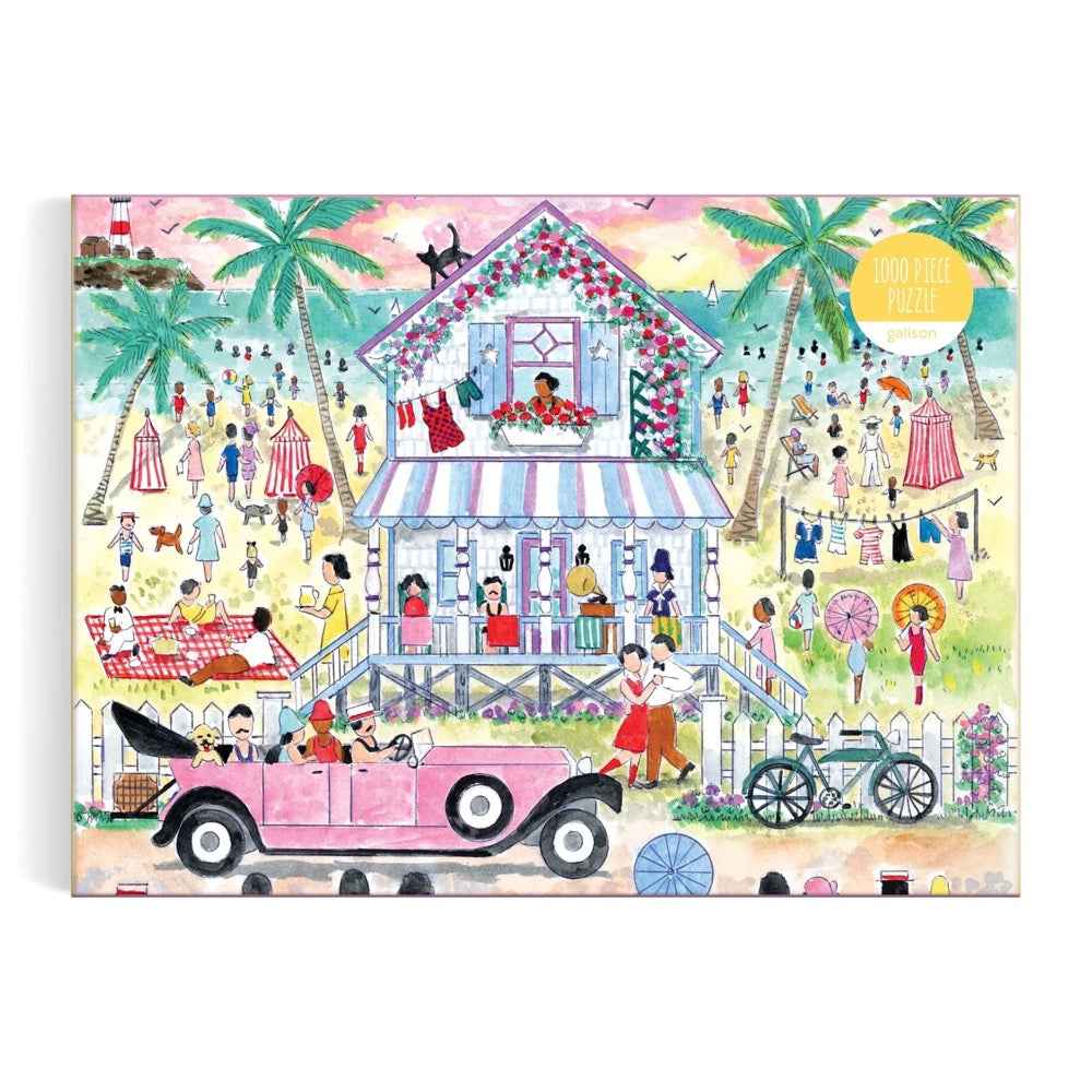 Galison Michael Storrings Roaring 20s Beach House 1000pc Jigsaw Puzzle