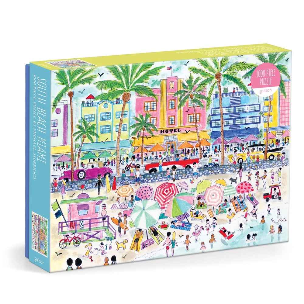Galison Michael Storrings South Beach Miami 1000pc Jigsaw Puzzle