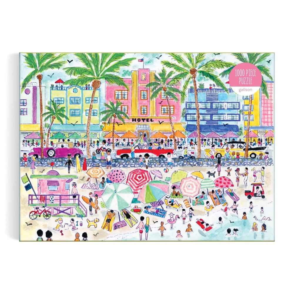 Galison Michael Storrings South Beach Miami 1000pc Jigsaw Puzzle