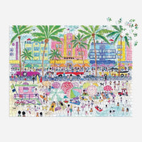 Galison Michael Storrings South Beach Miami 1000pc Jigsaw Puzzle
