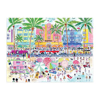 Galison Michael Storrings South Beach Miami 1000pc Jigsaw Puzzle