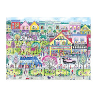 Galison Michael Storrings Book Town 1000pc Jigsaw Puzzle