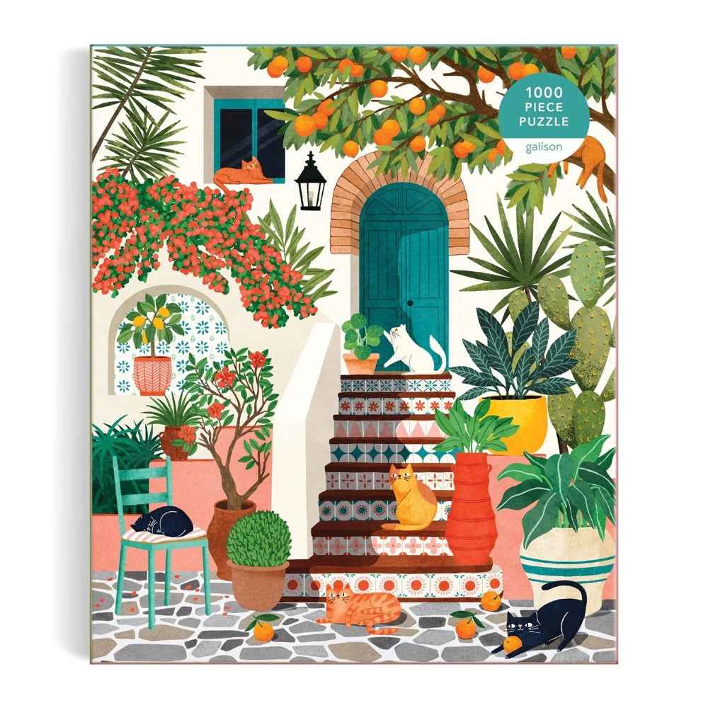Galison Mediterranean Cats 1000pc Jigsaw Puzzle