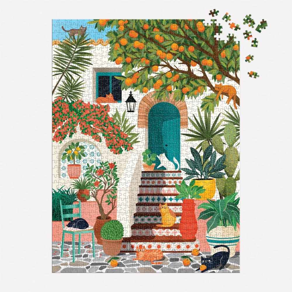 Galison Mediterranean Cats 1000pc Jigsaw Puzzle