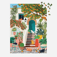 Galison Mediterranean Cats 1000pc Jigsaw Puzzle