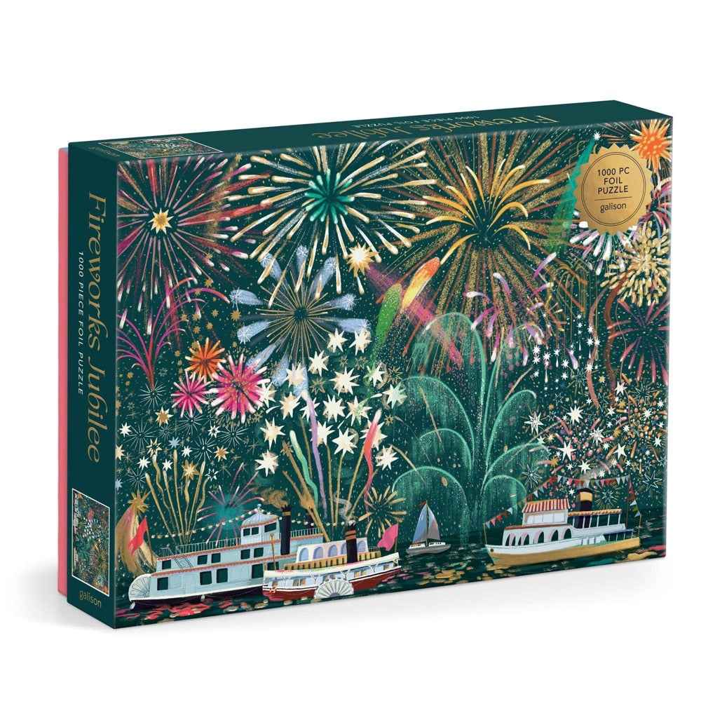 Galison Fireworks Jubilee Foil 1000pc Jigsaw Puzzle