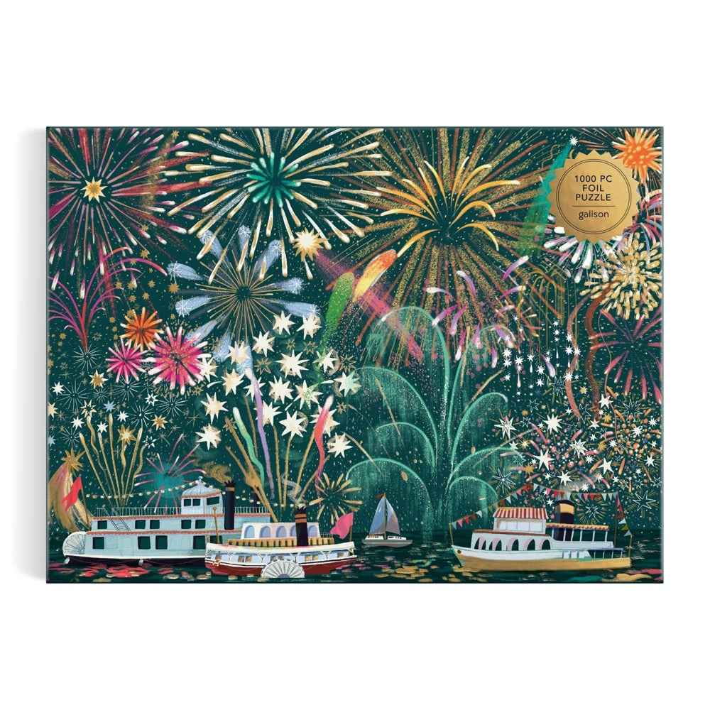 Galison Fireworks Jubilee Foil 1000pc Jigsaw Puzzle