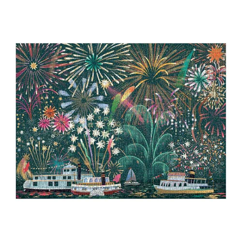 Galison Fireworks Jubilee Foil 1000pc Jigsaw Puzzle