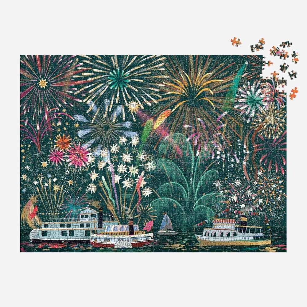 Galison Fireworks Jubilee Foil 1000pc Jigsaw Puzzle