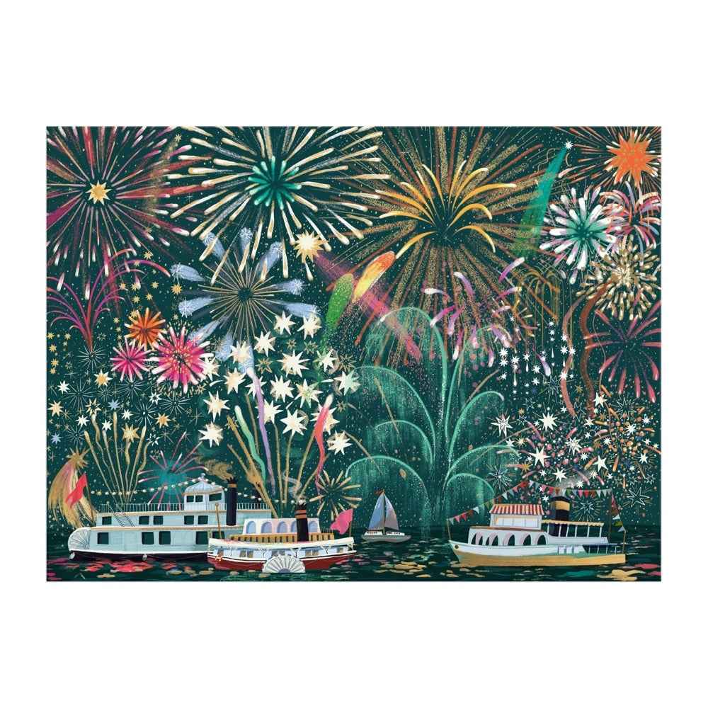 Galison Fireworks Jubilee Foil 1000pc Jigsaw Puzzle