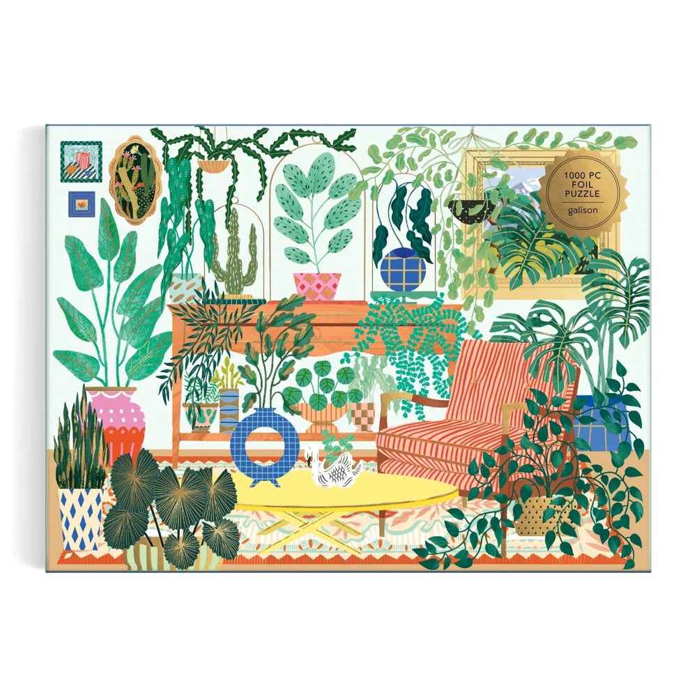 Galison Houseplant Haven Foil 1000pc Jigsaw Puzzle