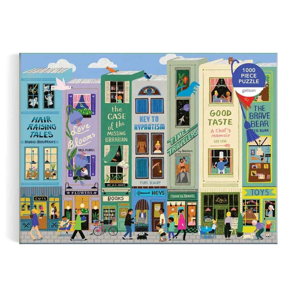 Galison Main Street Books 1000pc Jigsaw Puzzle
