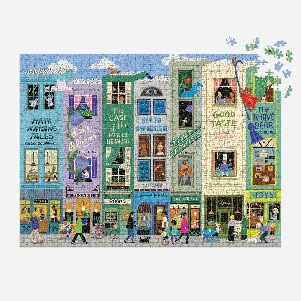 Galison Main Street Books 1000pc Jigsaw Puzzle
