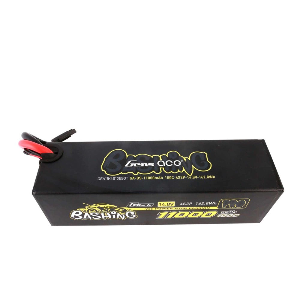 Gens Ace G-Tech 4S Bashing 11000mAh 100C 14.8V Hardcase/Hardwired Lipo Battery (EC5)