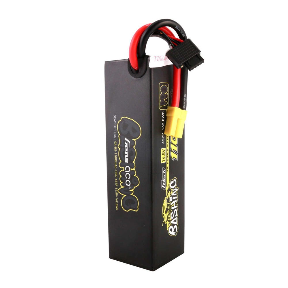 Gens Ace G-Tech 4S Bashing 11000mAh 100C 14.8V Hardcase/Hardwired Lipo Battery (EC5)