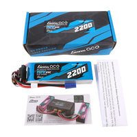 Gens Ace G-Tech 3S 2200mAh 25C 11.1V Soft Pack LiPo Battery EC3