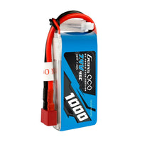 Gens Ace 2S 1000mAh 7.4V 45C Soft Case LiPo Battery Deans