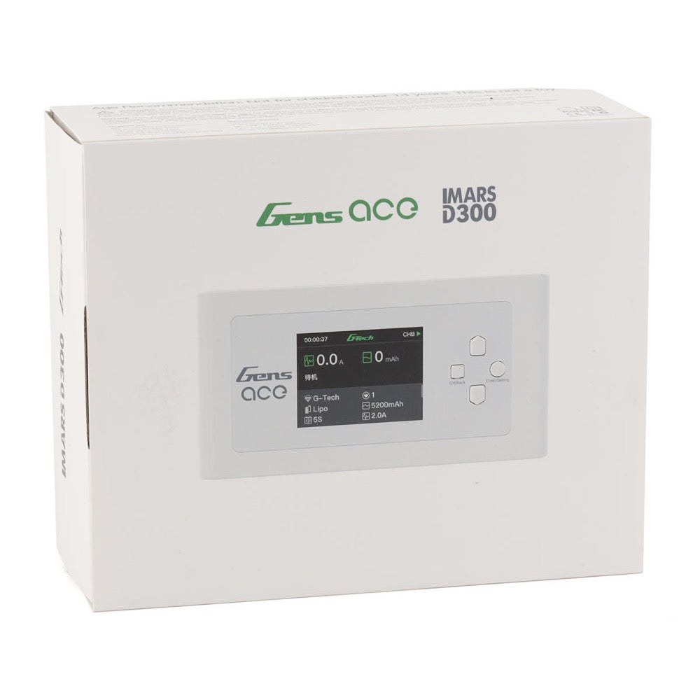 Gens Ace Imars D300 G-Tech Channel Ac/DC 300W/700W RC Battery Charger (White)