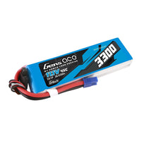 Gens Ace G-Tech 3S 3300mAh 45C 11.1V Soft Pack LiPo Battery EC3