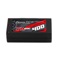 Gens Ace 400mAh 60C 7.6V Hardcase Hardwired LiPo Battery XT60 to 2.0mm Bullet