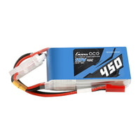 Gens Ace 11.1V 3S 450mAh 45C Soft Case LiPo Battery (JST)