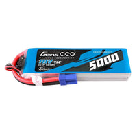 Gens Ace G-Tech 3S 5000mAh 45C 11.1V Soft Pack Lipo Battery (EC5)