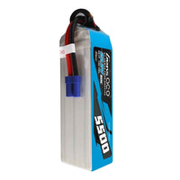 Gens Ace G-Tech 6S 5500mAh 60C 22.2V Soft Pack LiPo Battery EC5