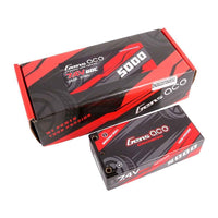 Gens Ace 2S 5000mAh 60C 7.4V Hardcase/Hardwired Lipo Battery (4.0mm Bullet)
