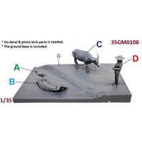 Gecko Models 35GM0108 1/35 60s-70s Southern Vietnam Buffalo Set 4892667351085