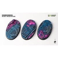 Gamers Grass GGB-AIO75 Alien Infestation Bases Oval 75mm 3pc