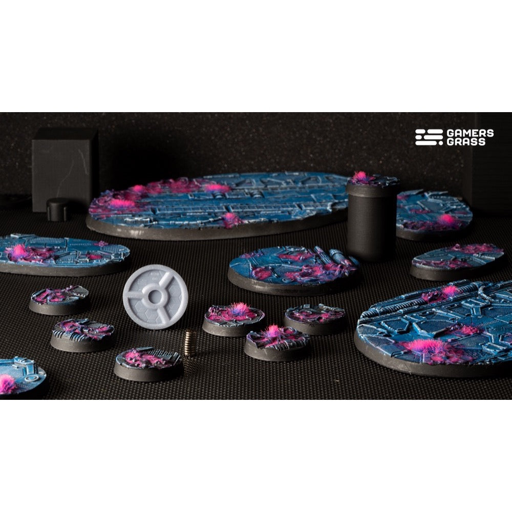 Gamers Grass GGB-AIR28 Alien Infestation Bases Round 28mm 8pc