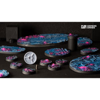 Gamers Grass GGB-AIR28 Alien Infestation Bases Round 28mm 8pc