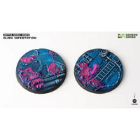 Gamers Grass GGB-AIR60 Alien Infestation Bases Round 60mm 2pc
