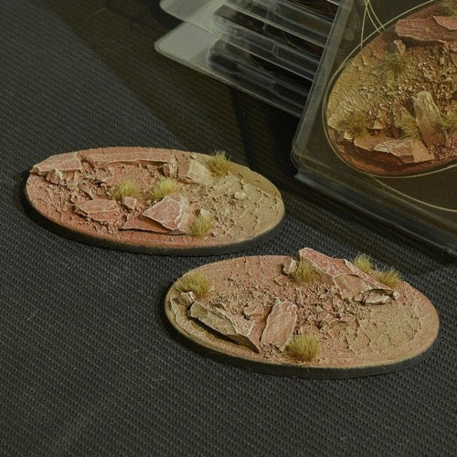Gamers Grass GGB-BLO90 Battle Ready Badlands Bases Oval 90mm 2pc