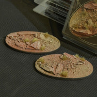 Gamers Grass GGB-BLO90 Battle Ready Badlands Bases Oval 90mm 2pc