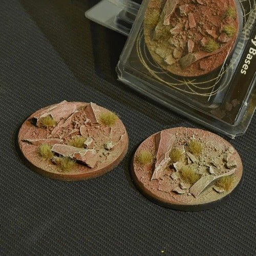 Gamers Grass GGB-BLR60 Battle Ready Badlands Bases Round 60mm 2pc
