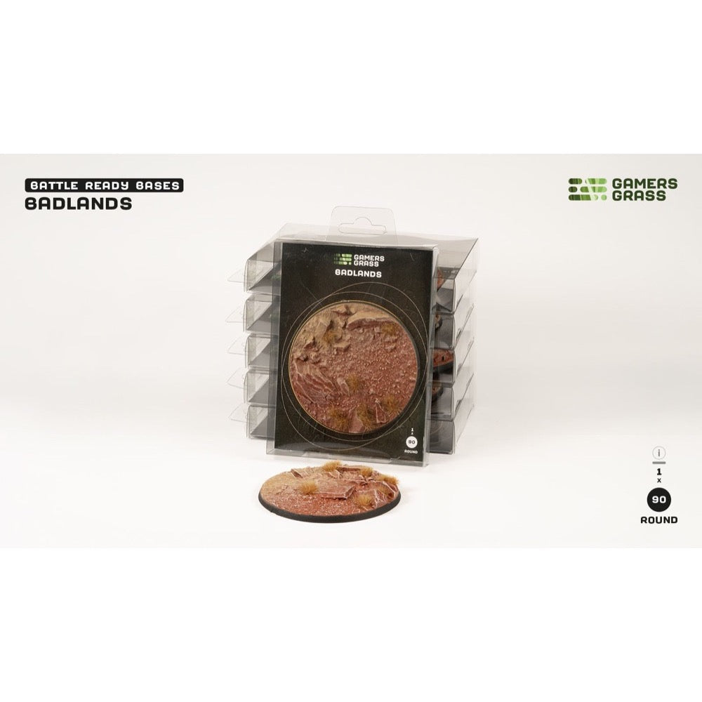 Gamers Grass GGB-BLR90 Badlands Bases Round 90mm 1pc