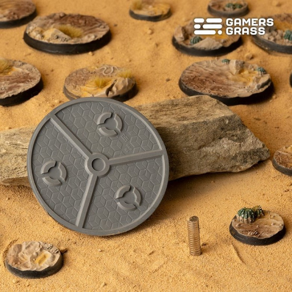 Gamers Grass GGB-DR60 Battle Ready Deserts of Maahl Round Bases 60mm 2pc