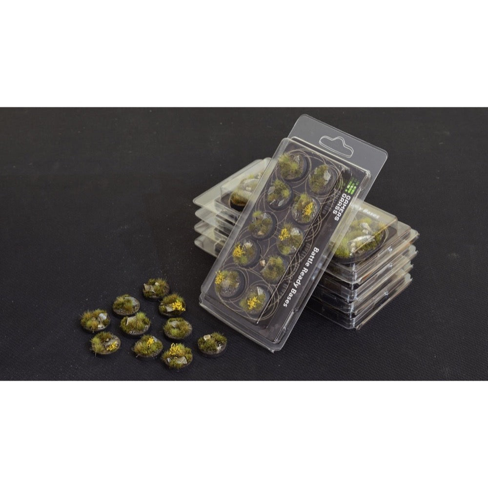 Gamers Grass GGB-HLR25 Battle Ready Highland Bases Round 25mm 10pc