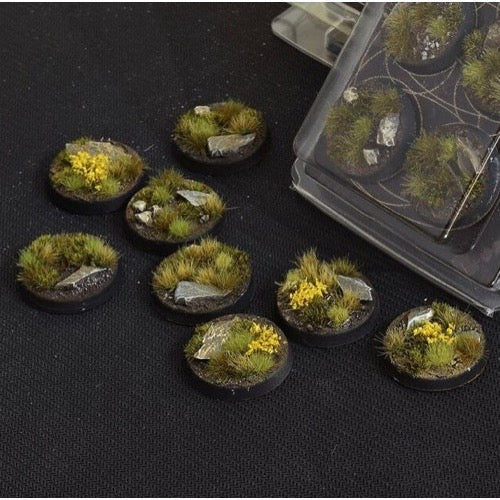 Gamers Grass GGB-HLR32 Battle Ready Highland Bases Round 32mm 8pc
