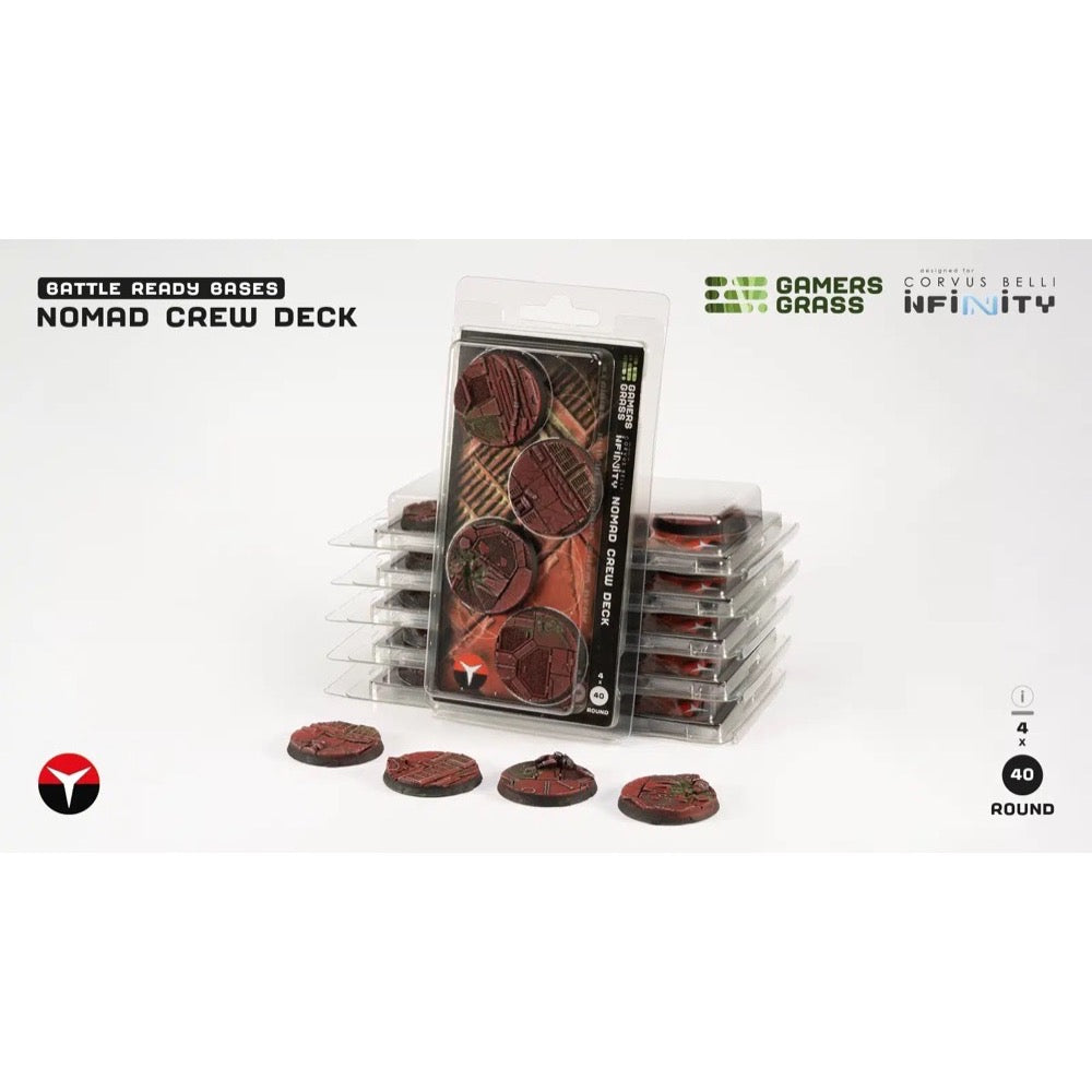 Gamers Grass GGB-NCDR40 Nomad Crew Deck Round 40mm 4pc