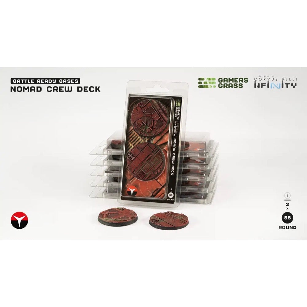 Gamers Grass GGB-NCDR55 Nomad Crew Deck Round 55mm 2pc