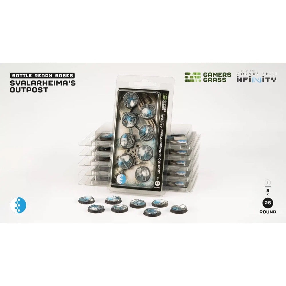 Gamers Grass GGB-SOR25 Svalarheima’s Outpost Round 25mm 8pc