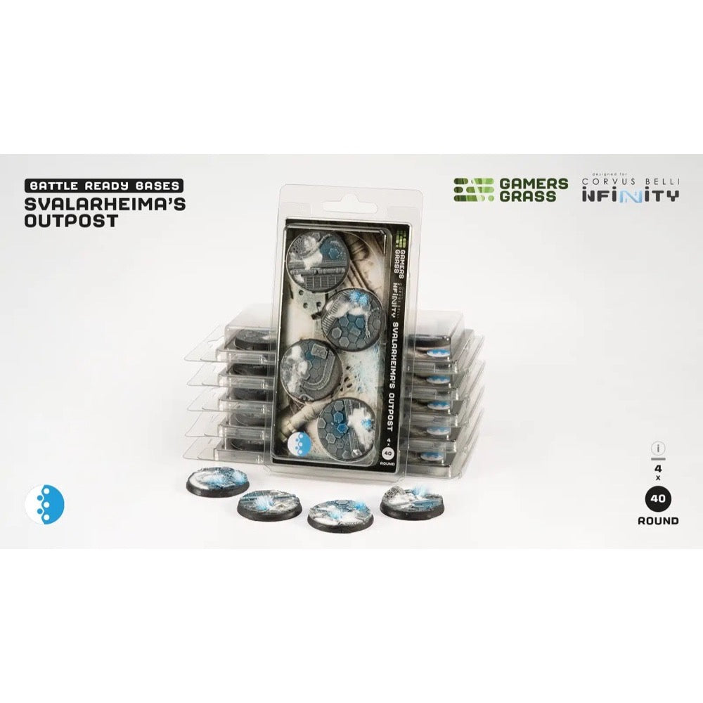 Gamers Grass GGB-SOR40 Svalarheima’s Outpost Round 40mm 4pc