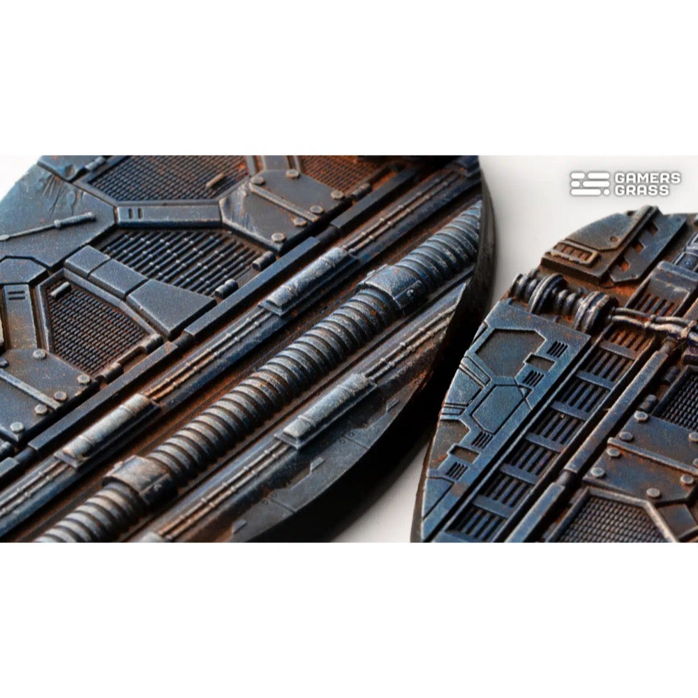Gamers Grass GGB-SPO90 Spaceship Corridor Bases Oval 90mm 2pc