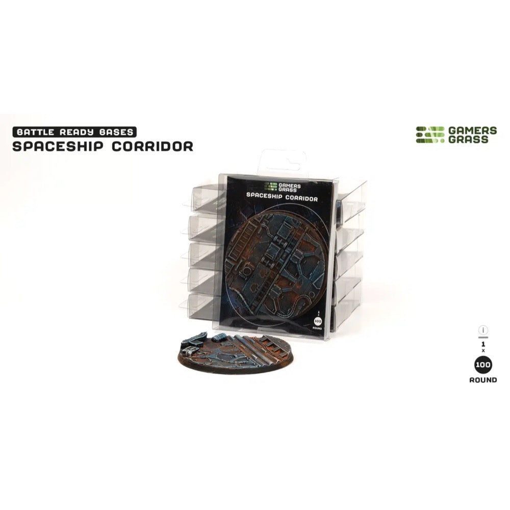 Gamers Grass GGB-SPR100 Spaceship Corridor Bases Round 100mm 1pc