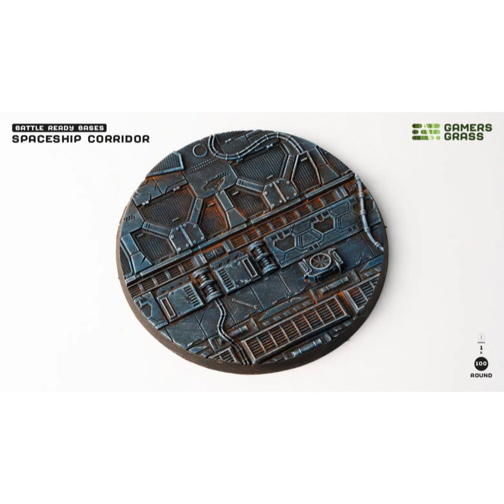 Gamers Grass GGB-SPR100 Spaceship Corridor Bases Round 100mm 1pc